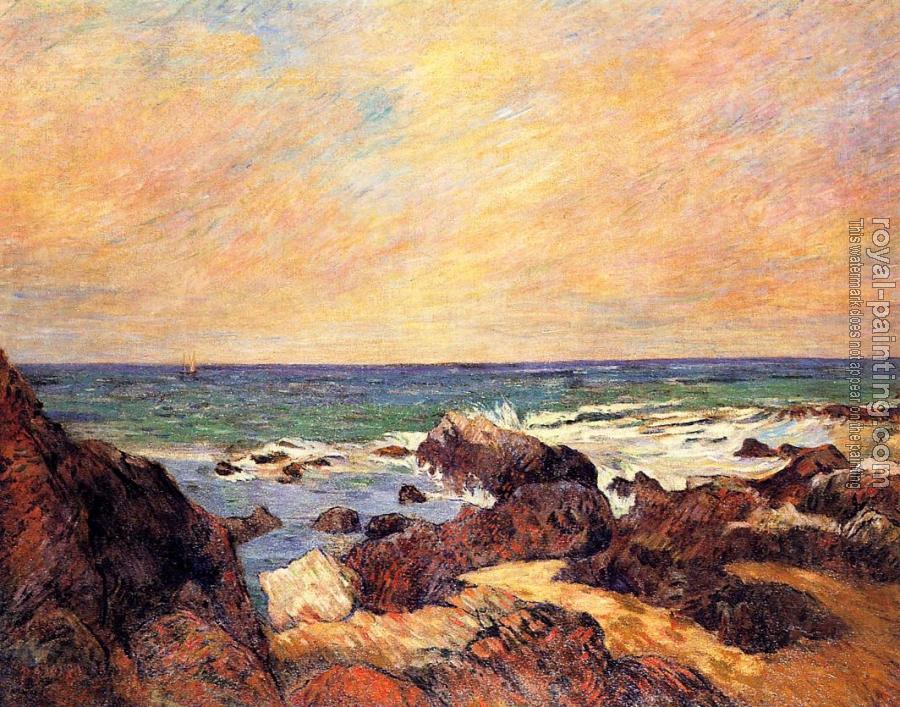 Paul Gauguin : Rocks and Sea